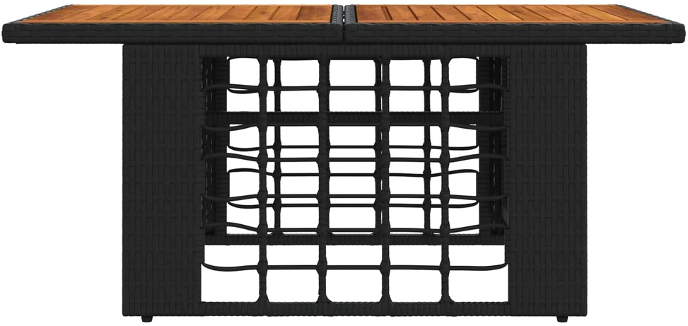 Sodo pakeliamas stalas Juoda ir natūrali 100 x 55 x 37 cm