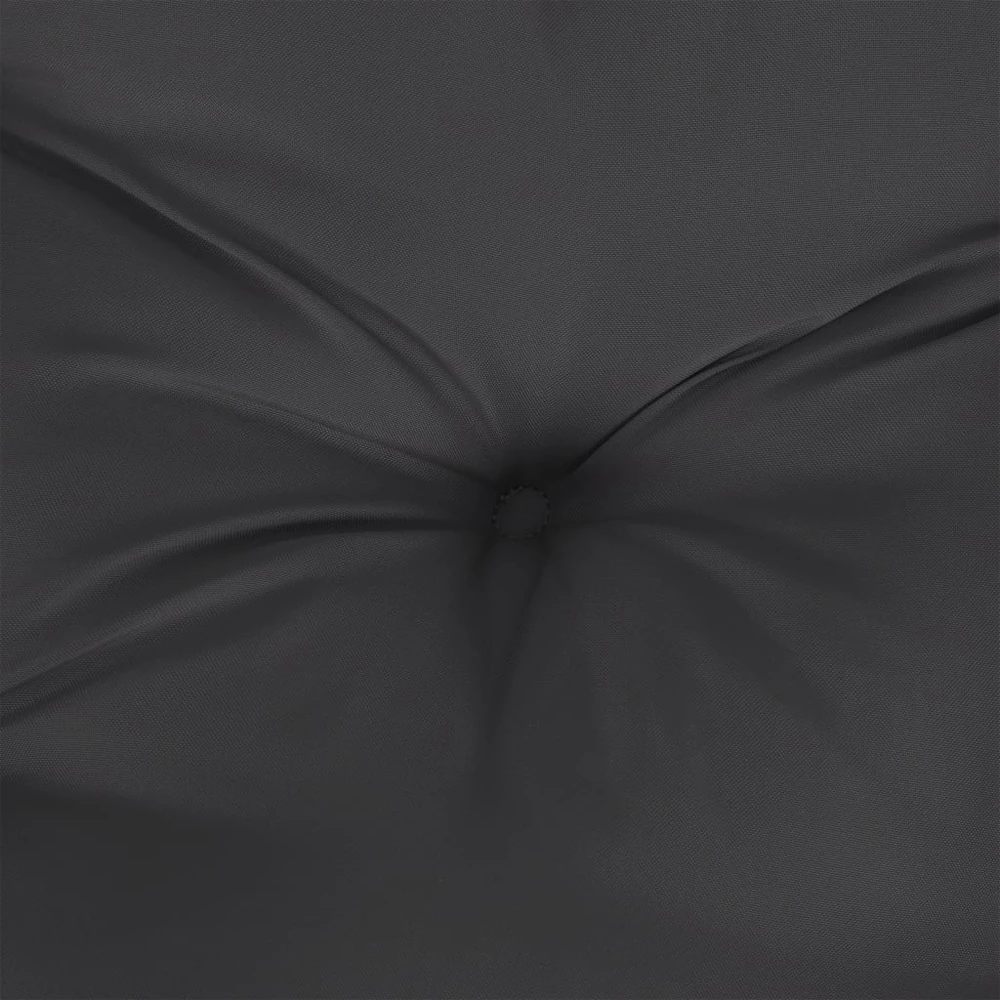 Sodo stalas, juodas, 55x55x36cm, poliratanas/akacijos mediena