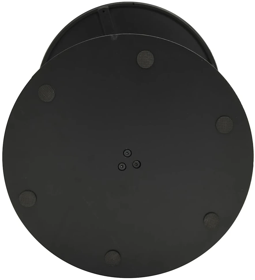 Sodo stalas, juodos spalvos, skersmuo 60x105cm, plienas