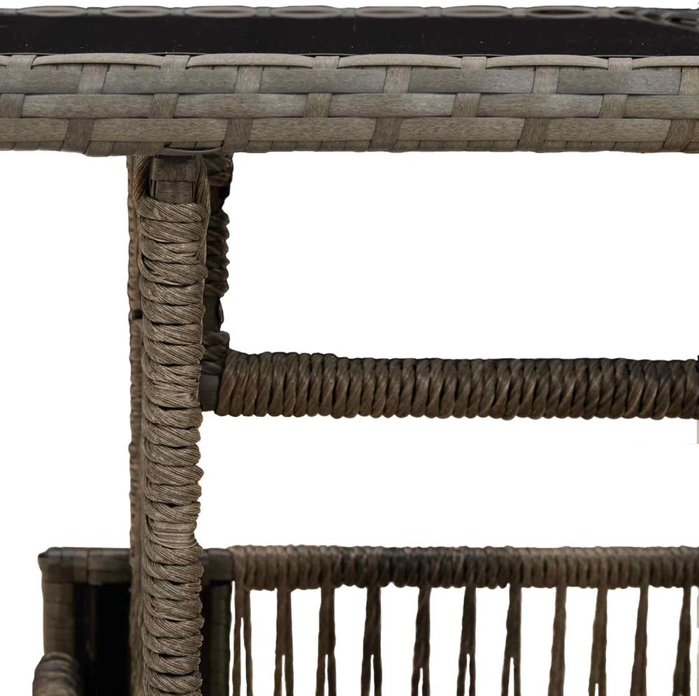 Sodo pakeliamas stalas Pilka 100 x 55 x 37 cm