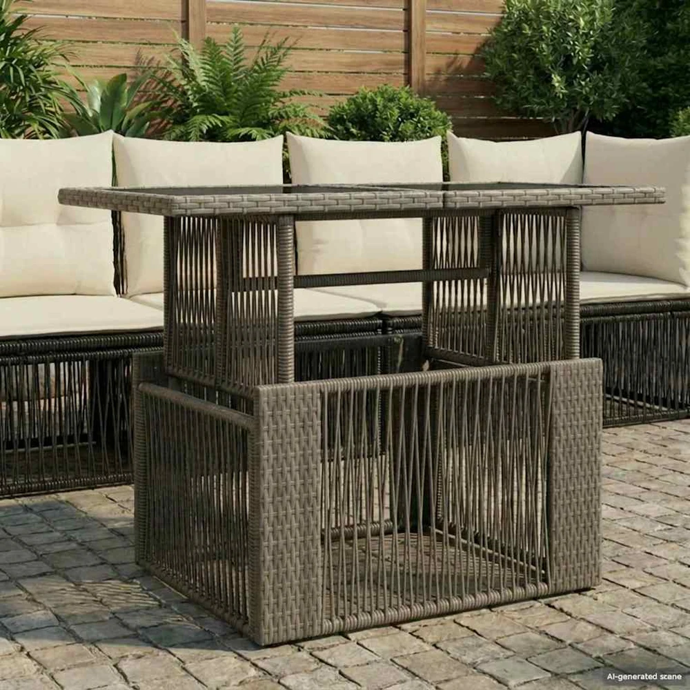Sodo pakeliamas stalas Pilka 100 x 55 x 37 cm