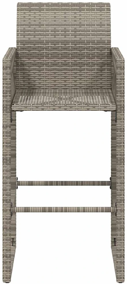Sodo stalas, pilkas, 250x100x75cm, stiklas ir poliratanas