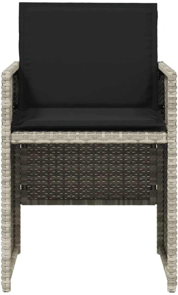 Sodo stalas, pilkos spalvos, 79x65x72cm, plastikas