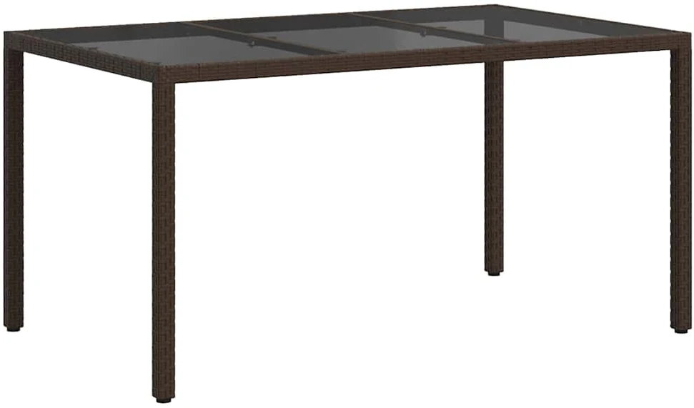 Sodo stalas Ruda 150 x 90 x 75 cm poliratanas