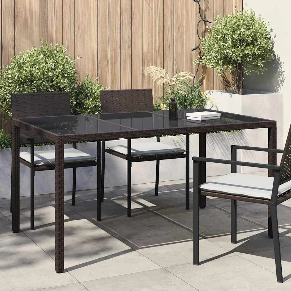 Sodo stalas Ruda 150 x 90 x 75 cm poliratanas