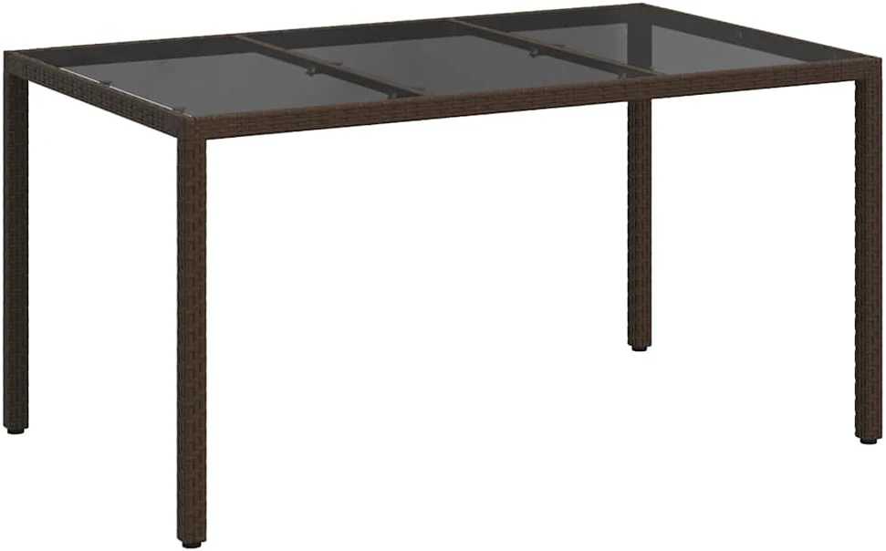 Sodo stalas Ruda 150 x 90 x 75 cm poliratanas