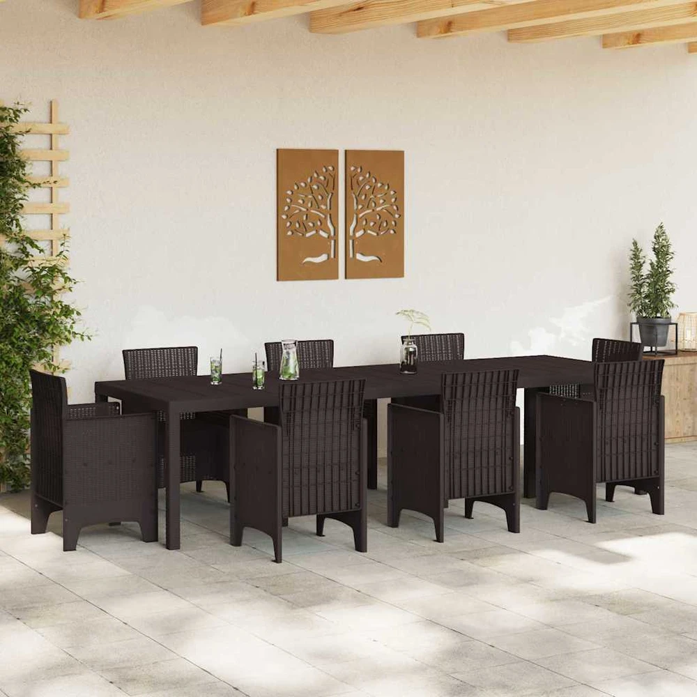 Sodo stalas Ruda 300 x 100 x 73 cm poliratanas