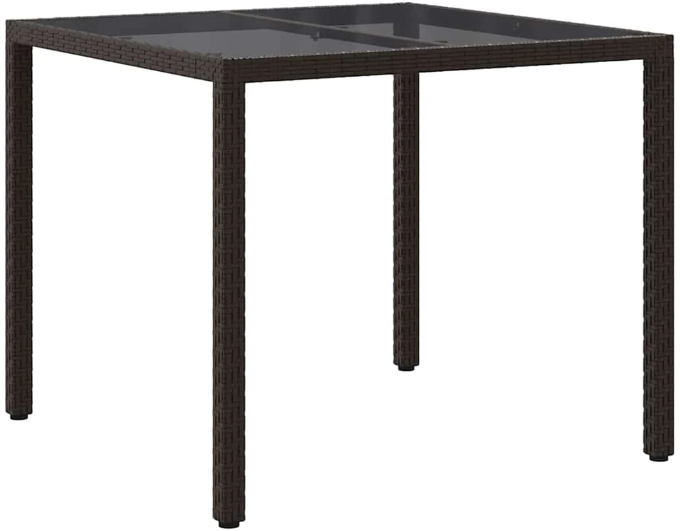 Sodo stalas Ruda 90 x 90 x 75 cm poliratanas