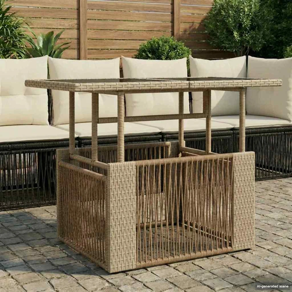 Sodo pakeliamas stalas Smėlio 100 x 55 x 37 cm