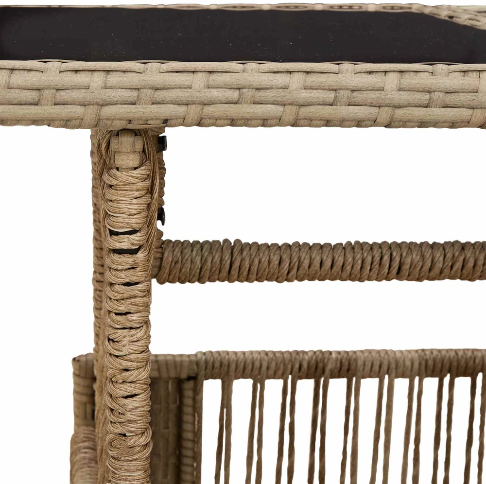 Sodo pakeliamas stalas Smėlio 100 x 55 x 37 cm