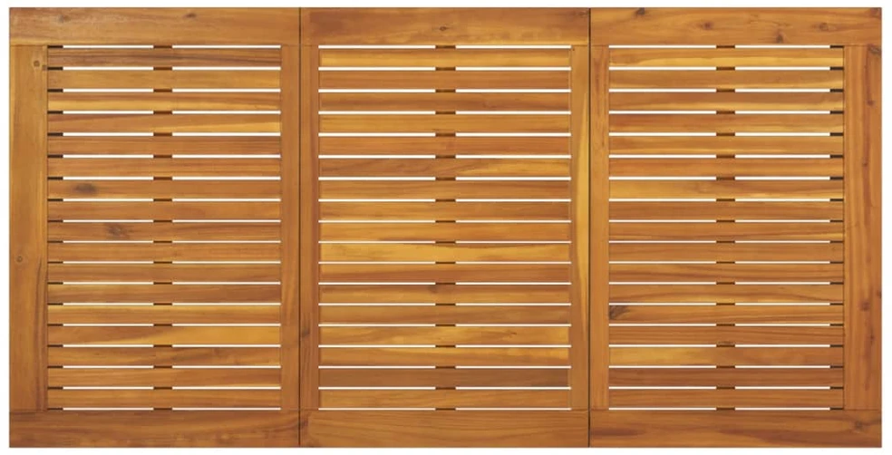 Sodo stalas su U formos kojomis, 160x80x75cm, akacijos masyvas