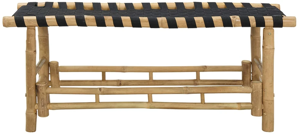 Sodo suolas 110 x 38 x 40 cm Bambukas Natūrali Stačiakampio