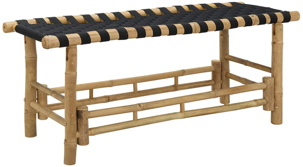 Sodo suolas 110 x 38 x 40 cm Bambukas Natūrali Stačiakampio