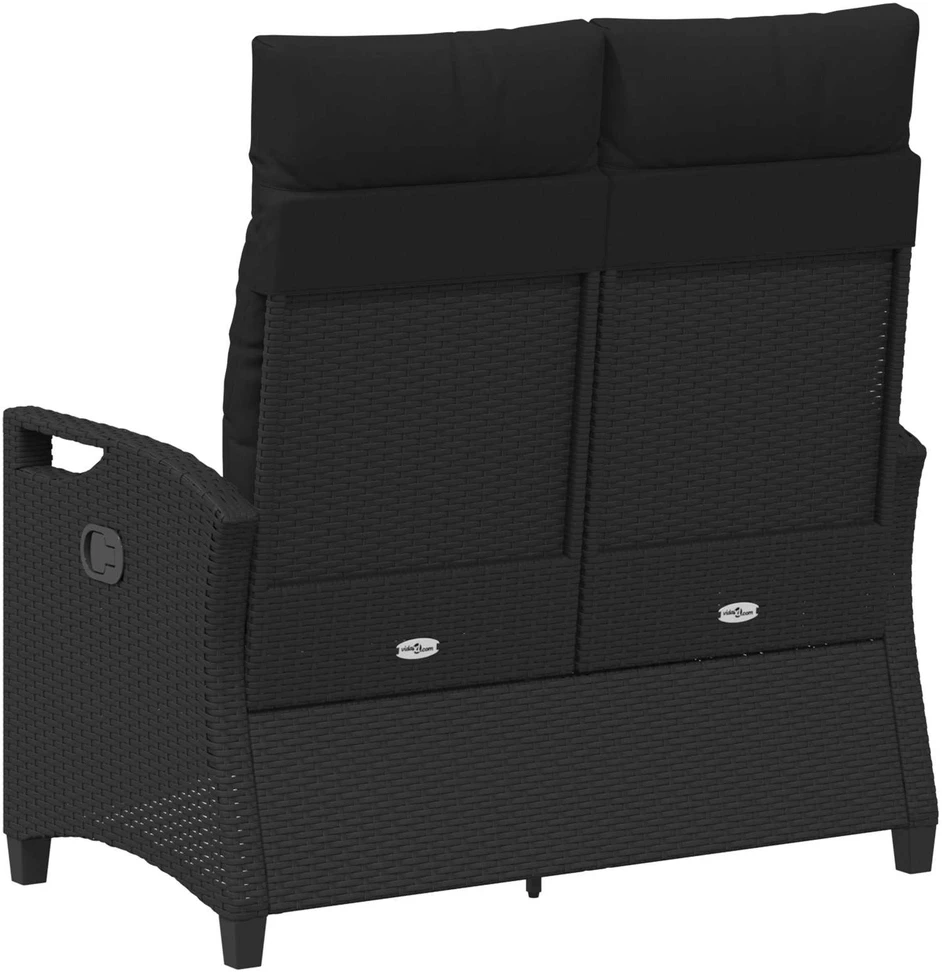 Sodo suolas Juoda 105 x 60 x 112 cm Plienas ir poliesteris