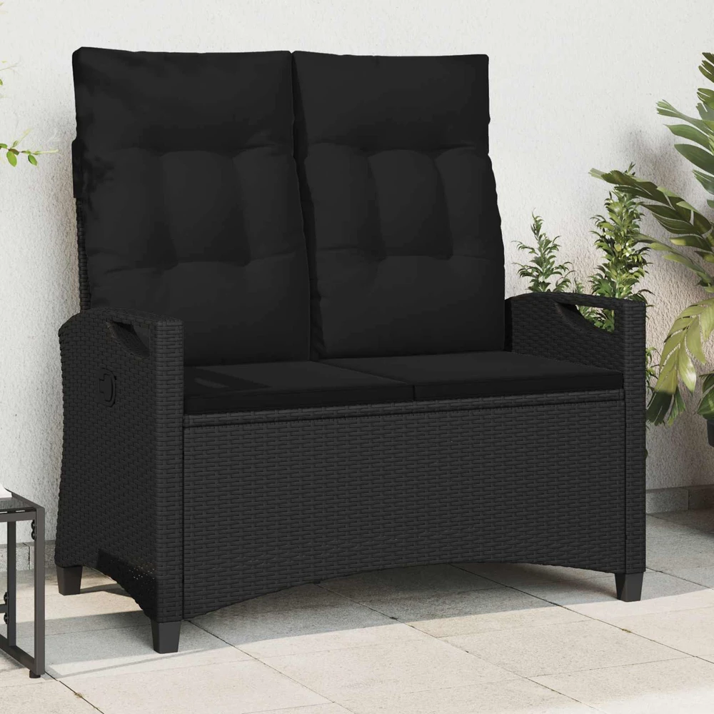Sodo suolas Juoda 105 x 60 x 112 cm Plienas ir poliesteris
