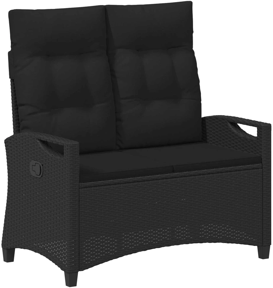 Sodo suolas Juoda 105 x 60 x 112 cm Plienas ir poliesteris