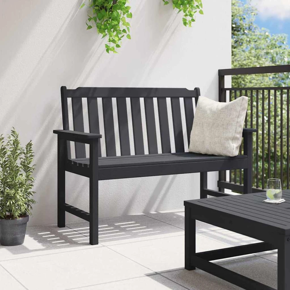 Sodo suolas Juoda 120 x 59 x 88 cm HDPE