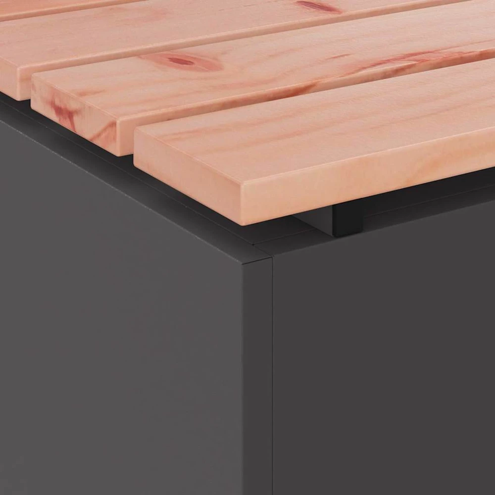 Sodo suolas Juoda 60 x 40 x 43 cm