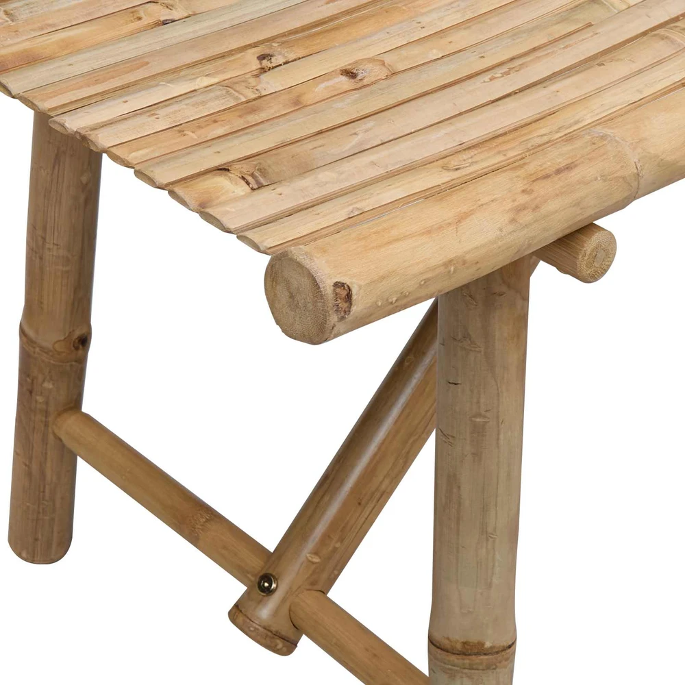 Sodo suolas 110 x 45 x 50 cm Bambukas Natūrali Stačiakampio