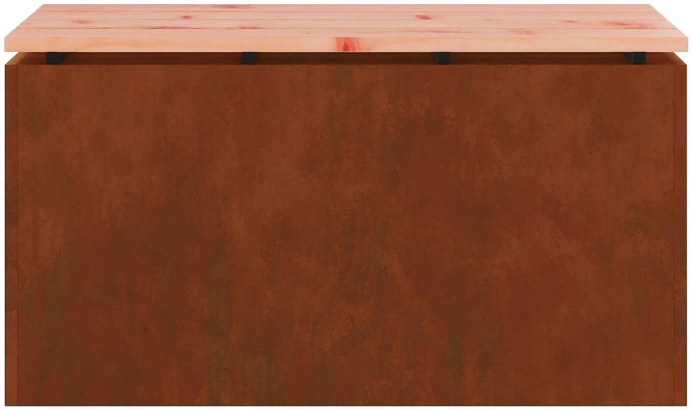 Sodo suolas 2 -Seater 80 x 40 x 43 cm Rūdijanti Stačiakampio