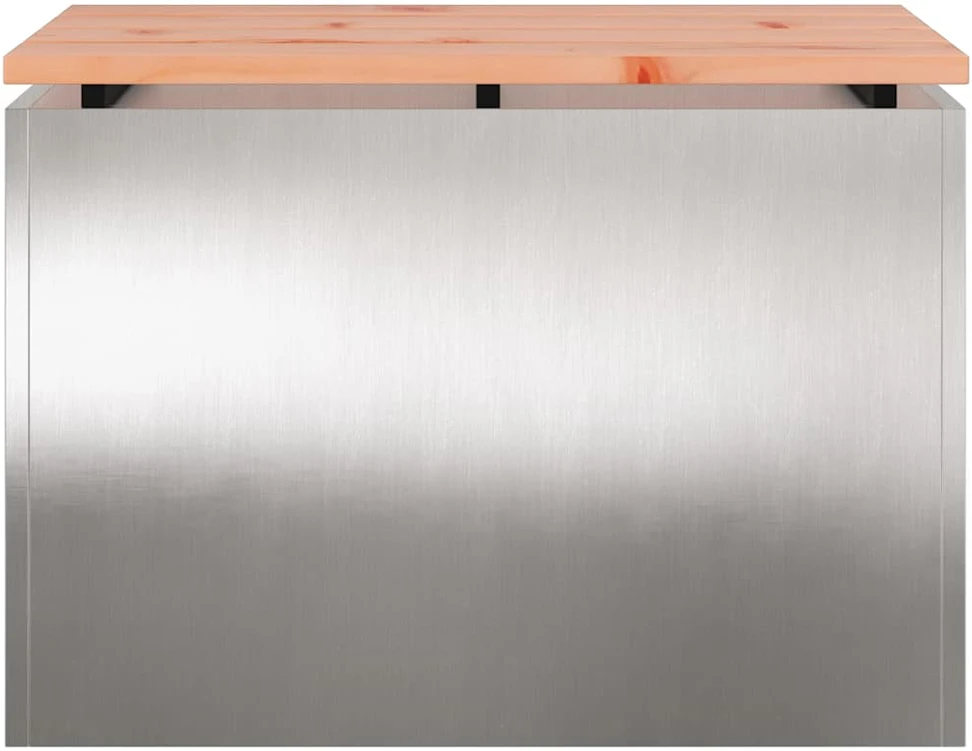 Sodo suolas Sidabro 60 x 40 x 43 cm Nerūdijantis plienas