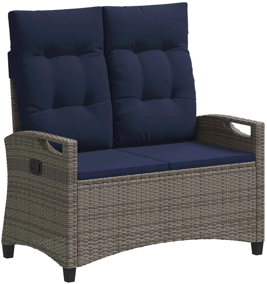Sodo suolas su pagalve 105 x 60 x 112 cm plienas