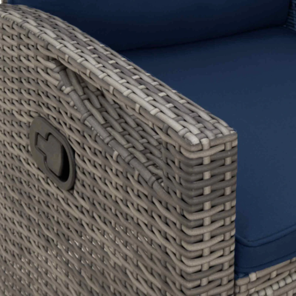 Sodo suolas su pagalve 105 x 60 x 112 cm plienas