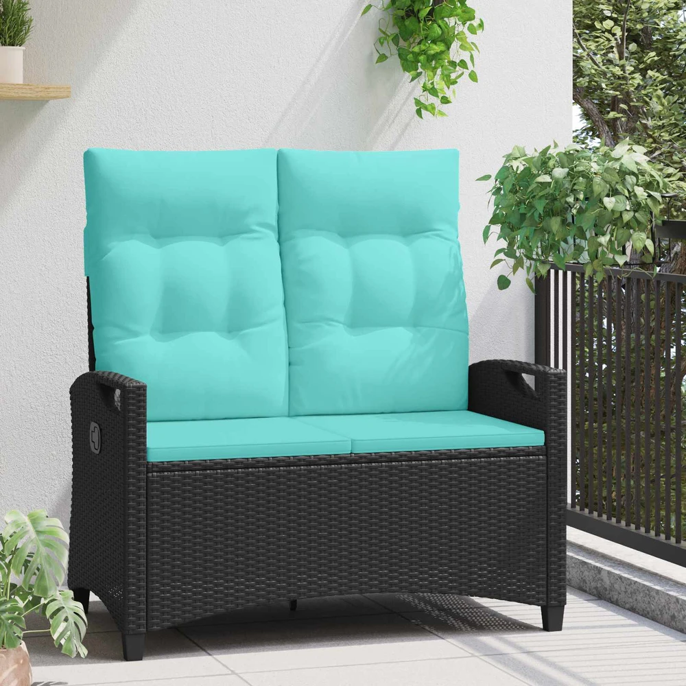 Lauko baldų komplektas Sodo suolas su pagalve 105 x 60 x 112 cm plienas