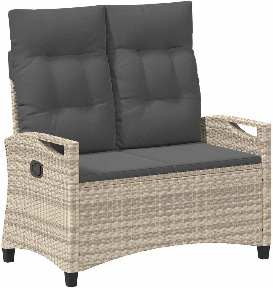 Sodo suolas su pagalve 105 x 60 x 112 cm plienas