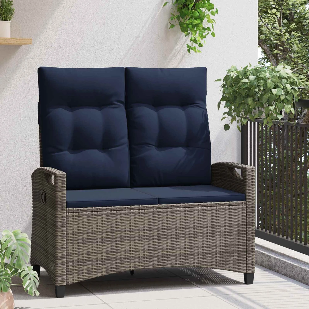 Sodo suolas su pagalve 105 x 60 x 112 cm plienas