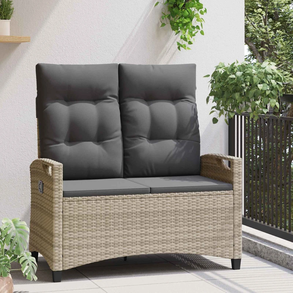 Sodo suolas su pagalve 105 x 60 x 112 cm plienas