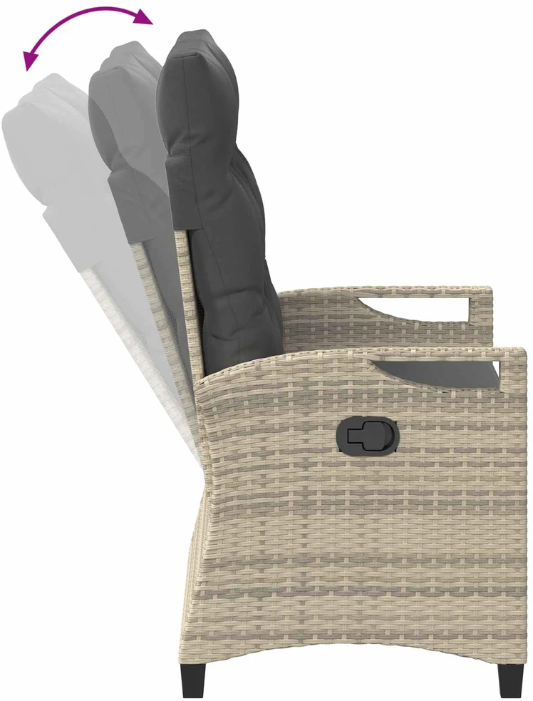 Sodo suolas su pagalve 105 x 60 x 112 cm plienas