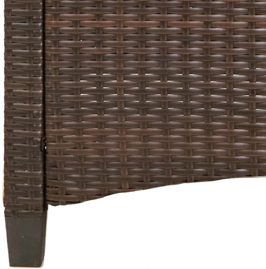 Sodo suolas su pagalve Ruda ir grietinėlė 105 x 60 x 112 cm