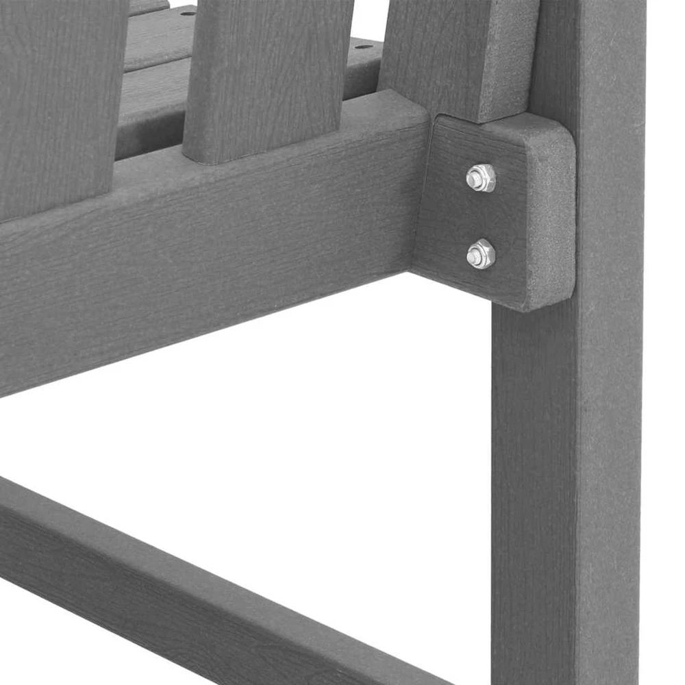 Sodo suolas Šviesiai pilka 120 x 59 x 88 cm HDPE