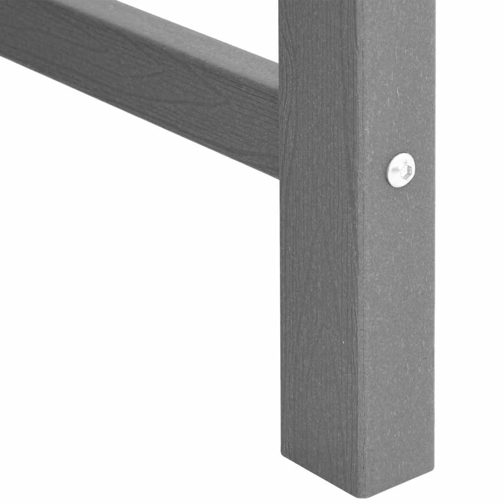 Sodo suolas Šviesiai pilka 120 x 59 x 88 cm HDPE