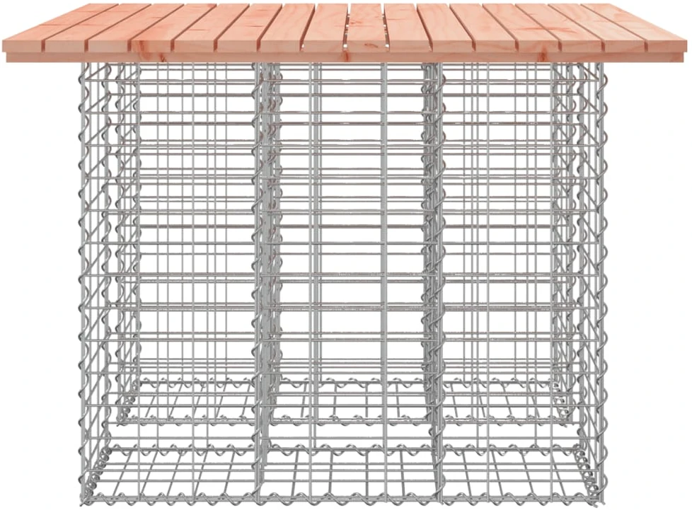Sodo suoliukas, 100x102x72cm, douglas eglė, gabiono dizaino