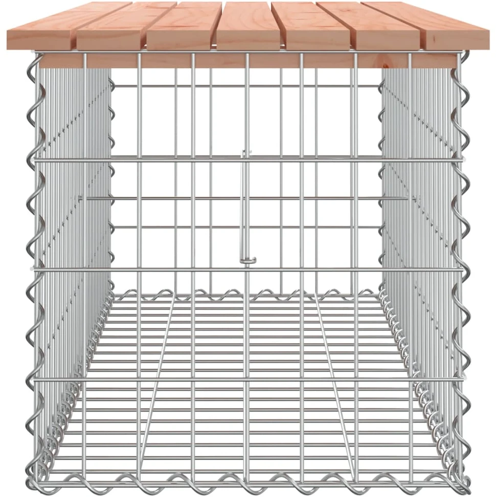 Sodo suoliukas, 103x44x42cm, douglas eglė, gabiono dizaino