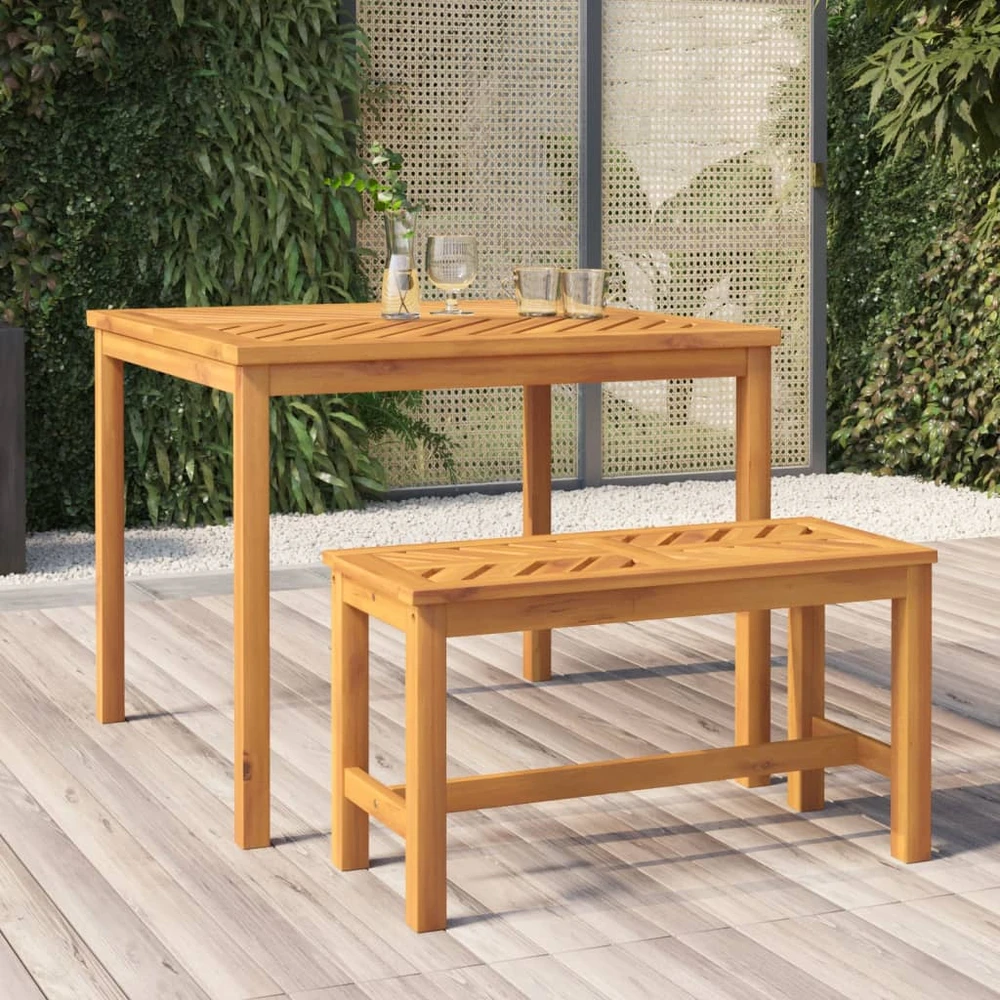 Sodo suoliukas, 80cm, akacijos medienos masyvas