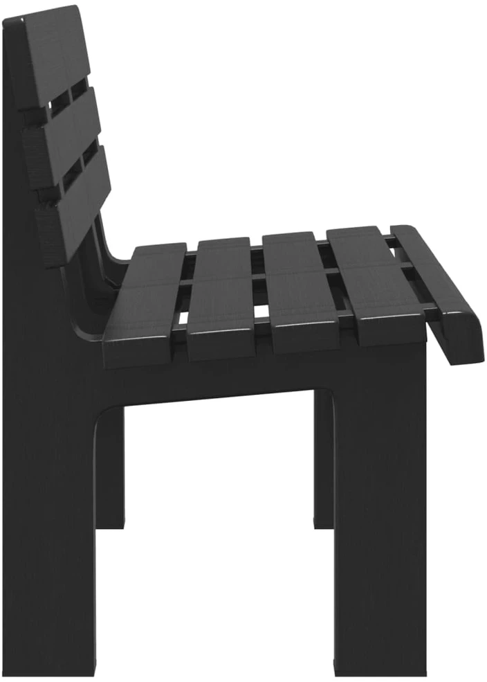Sodo suoliukas, antracito spalvos, 110x52x71cm, polipropilenas