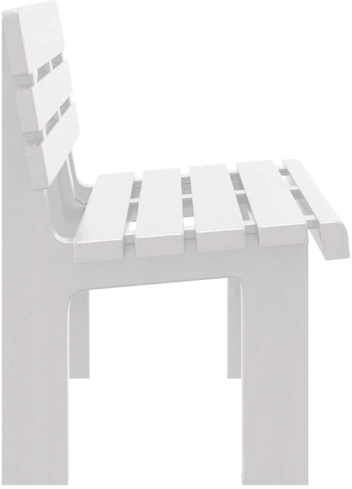 Sodo suoliukas, baltos spalvos, 110x52x71cm, polipropilenas