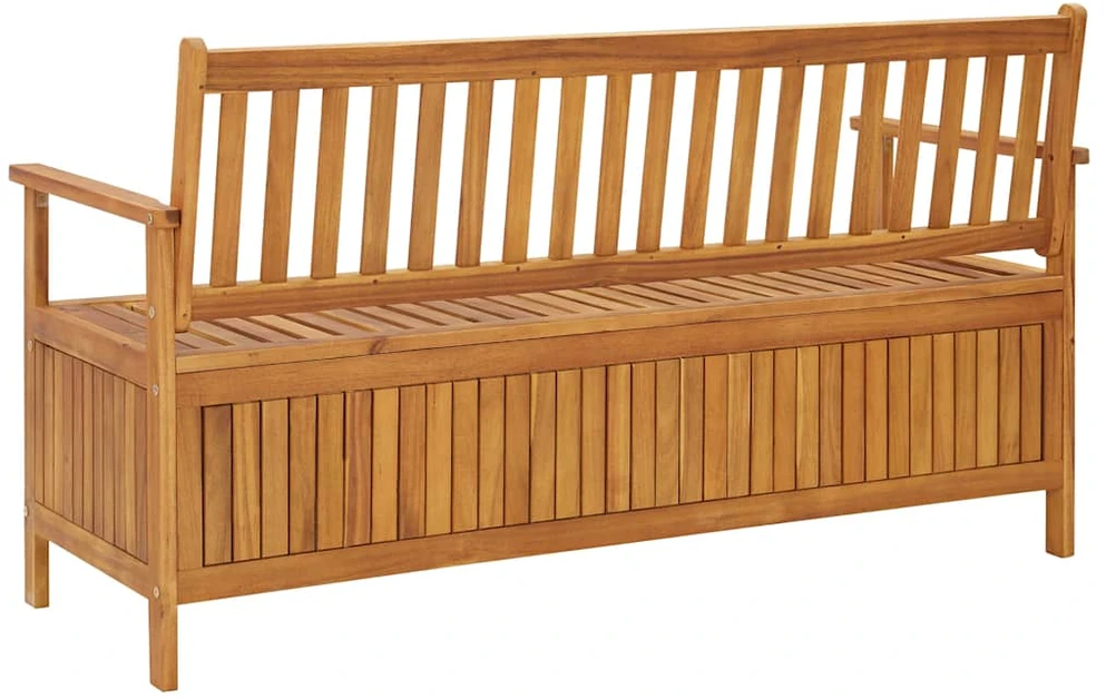 Sodo suoliukas-daiktadėžė, 148cm, akacijos medienos masyvas