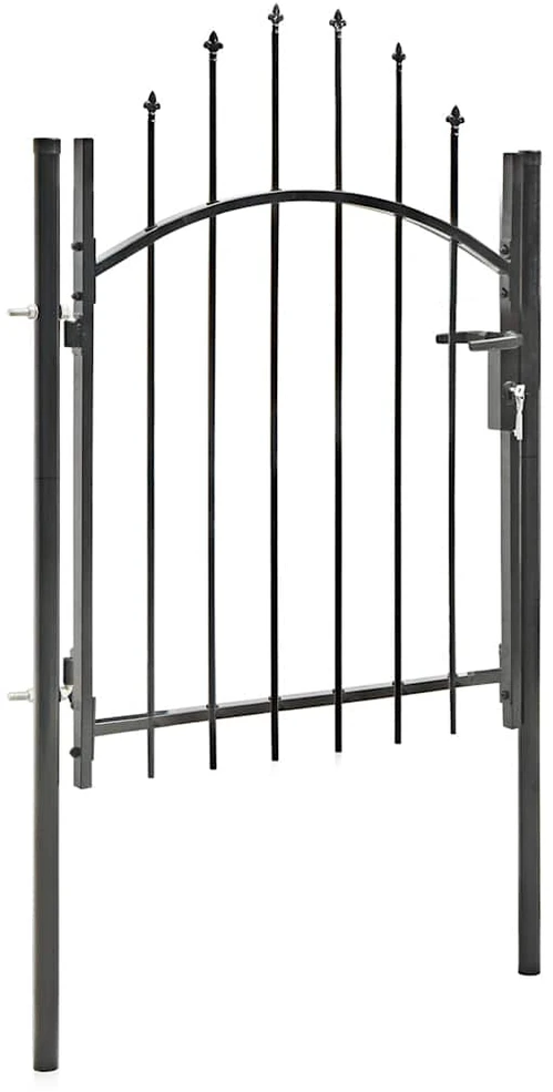 Sodo suoliukas, juodos spalvos, 125cm, plienas