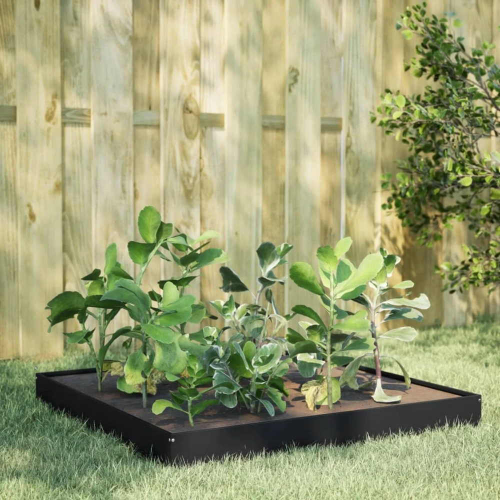 Sodo suoliukas su kreminėmis pagalvėlėmis, 114,5cm, akacija