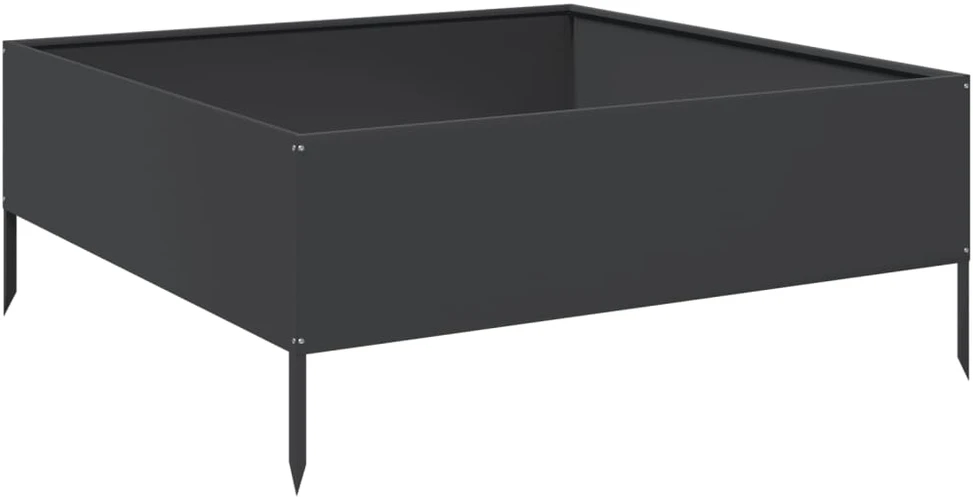 Sodo suoliukas su mėlyna pagalvėle, 112cm, tikmedžio masyvas