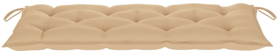 Sodo suoliukas su pagalvėle, 120cm, bambukas (41504+314947)