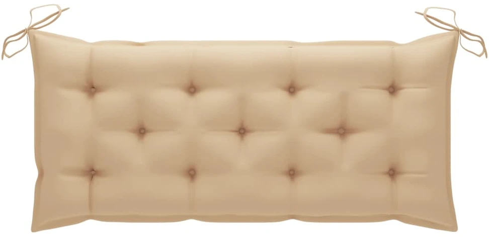 Sodo suoliukas su pagalvėle, 120cm, bambukas (41504+314947)
