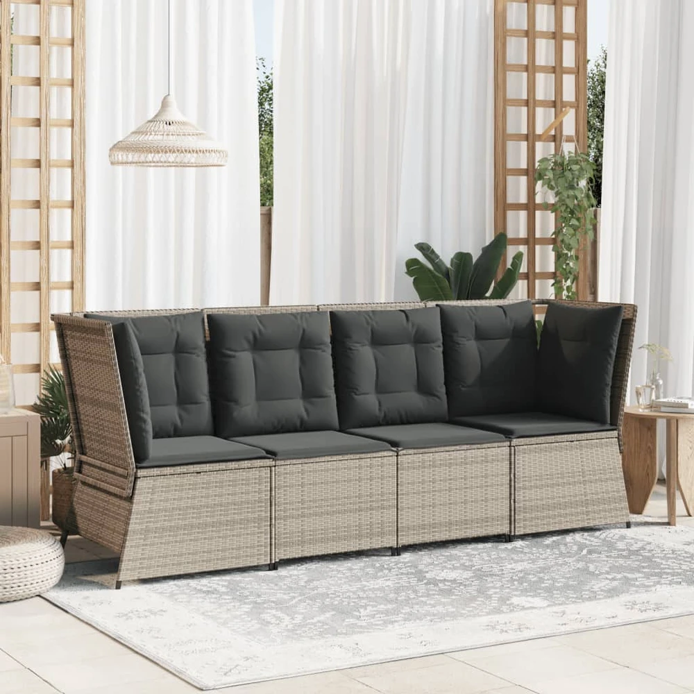 Sodo suoliukas su pagalvėle, juodos spalvos, 120cm, plienas