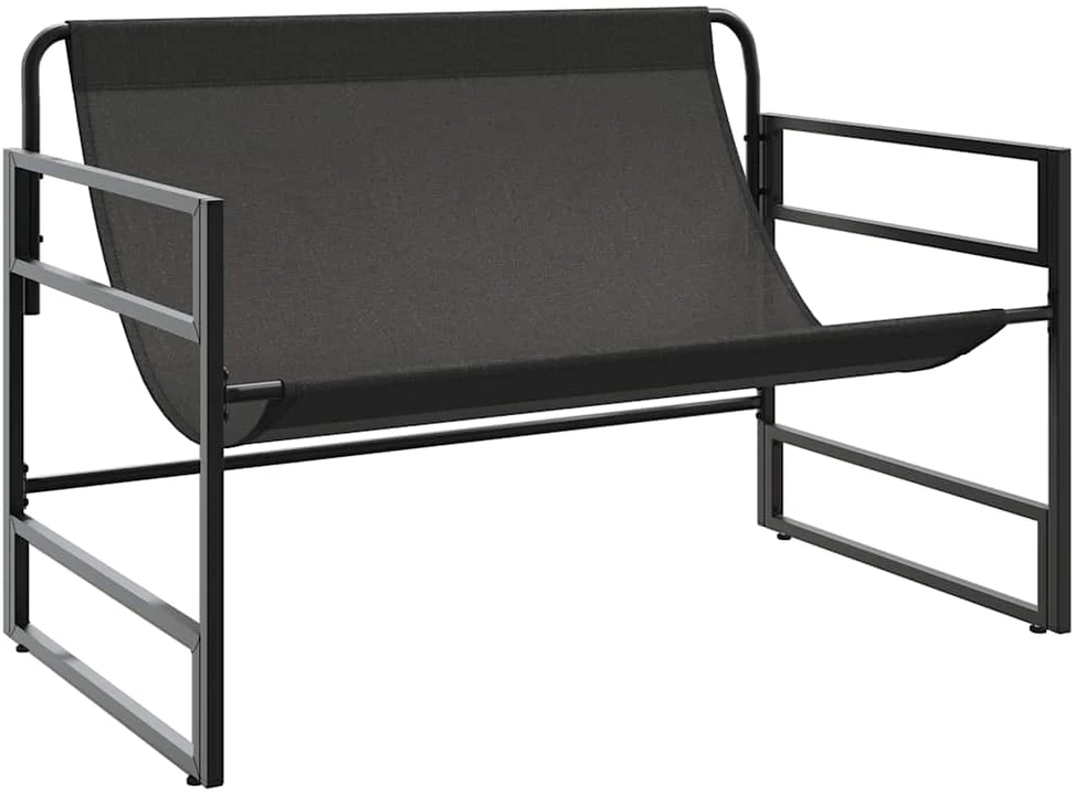 Sodo suoliukas su pagalvėle, taupe spalvos, 113cm, plienas