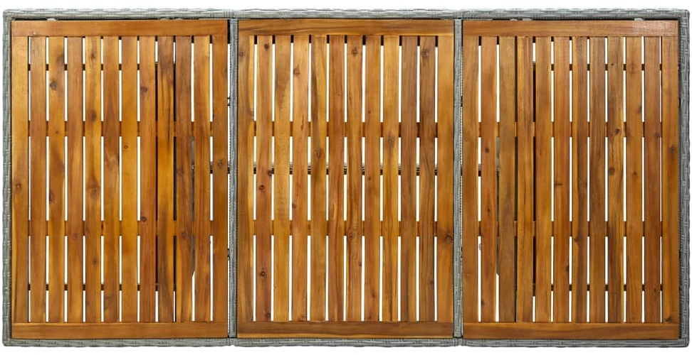 Sodo suoliuko pagalvėlė, pilkos spalvos, 180x50x7cm, audinys
