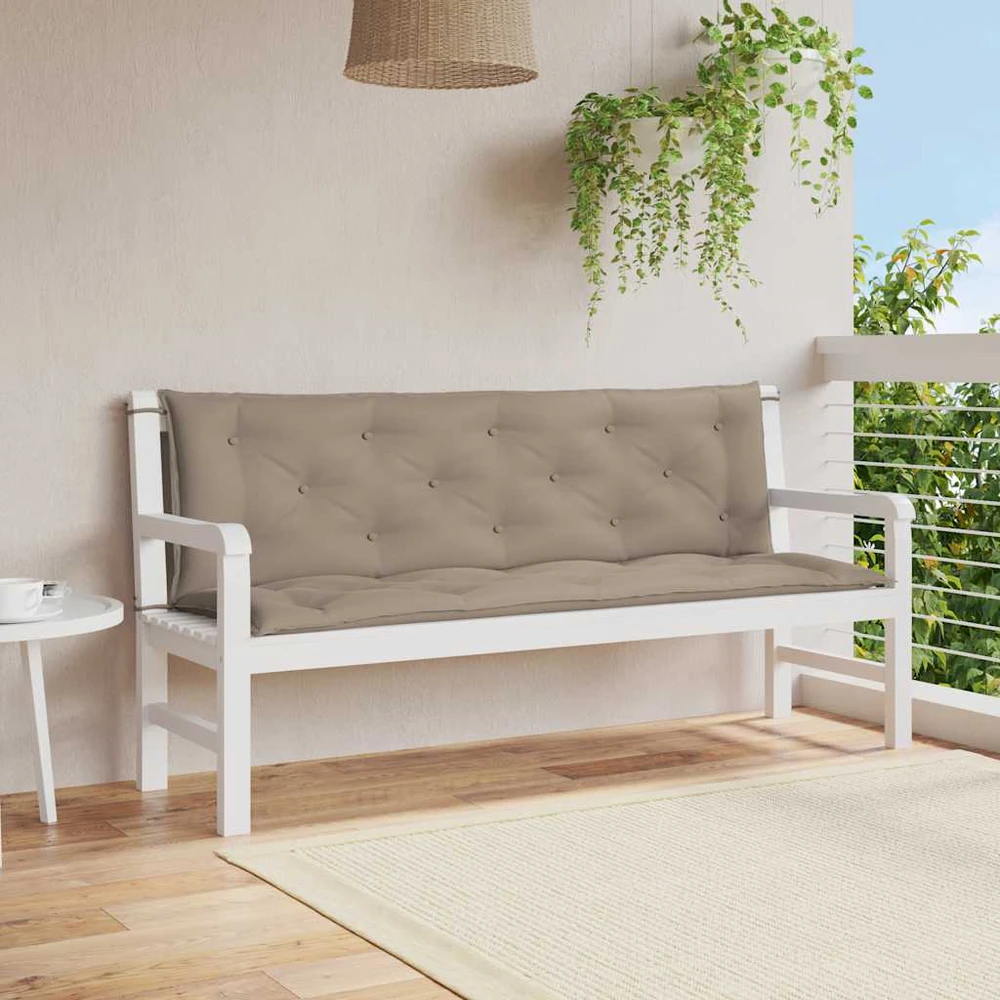 Sodo suoliuko pagalvėlė, taupe, 150x(50+50)x7cm, audinys